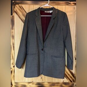 VTG Tweed Jacket Bl Grn 10